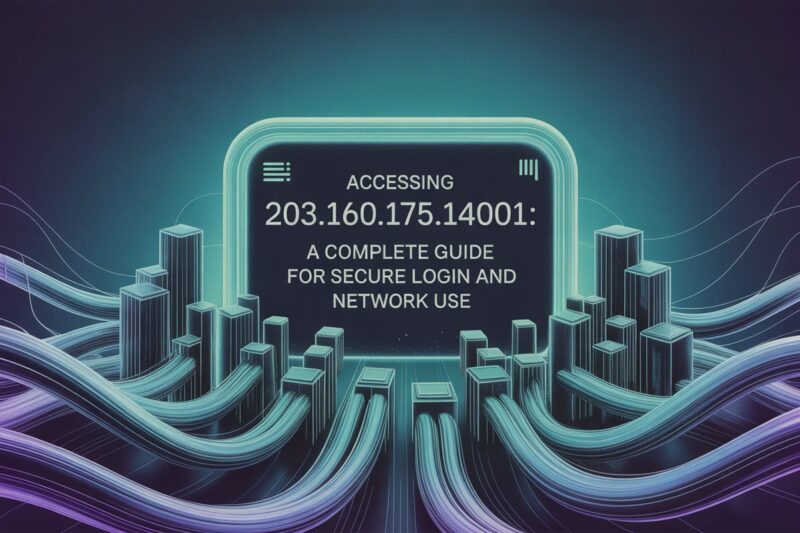Accessing 203.160.175.158.14001: A Complete Guide for Secure Login and Network Use
